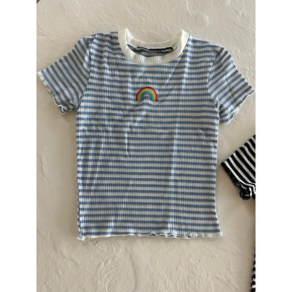 Bundle of 2 Striped Cropped Tee - Picture 3 of 10